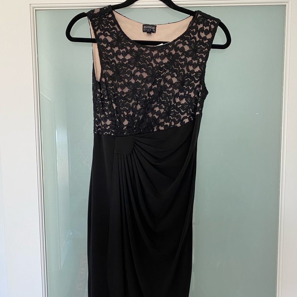 New En Focus Studio black lace top Dress